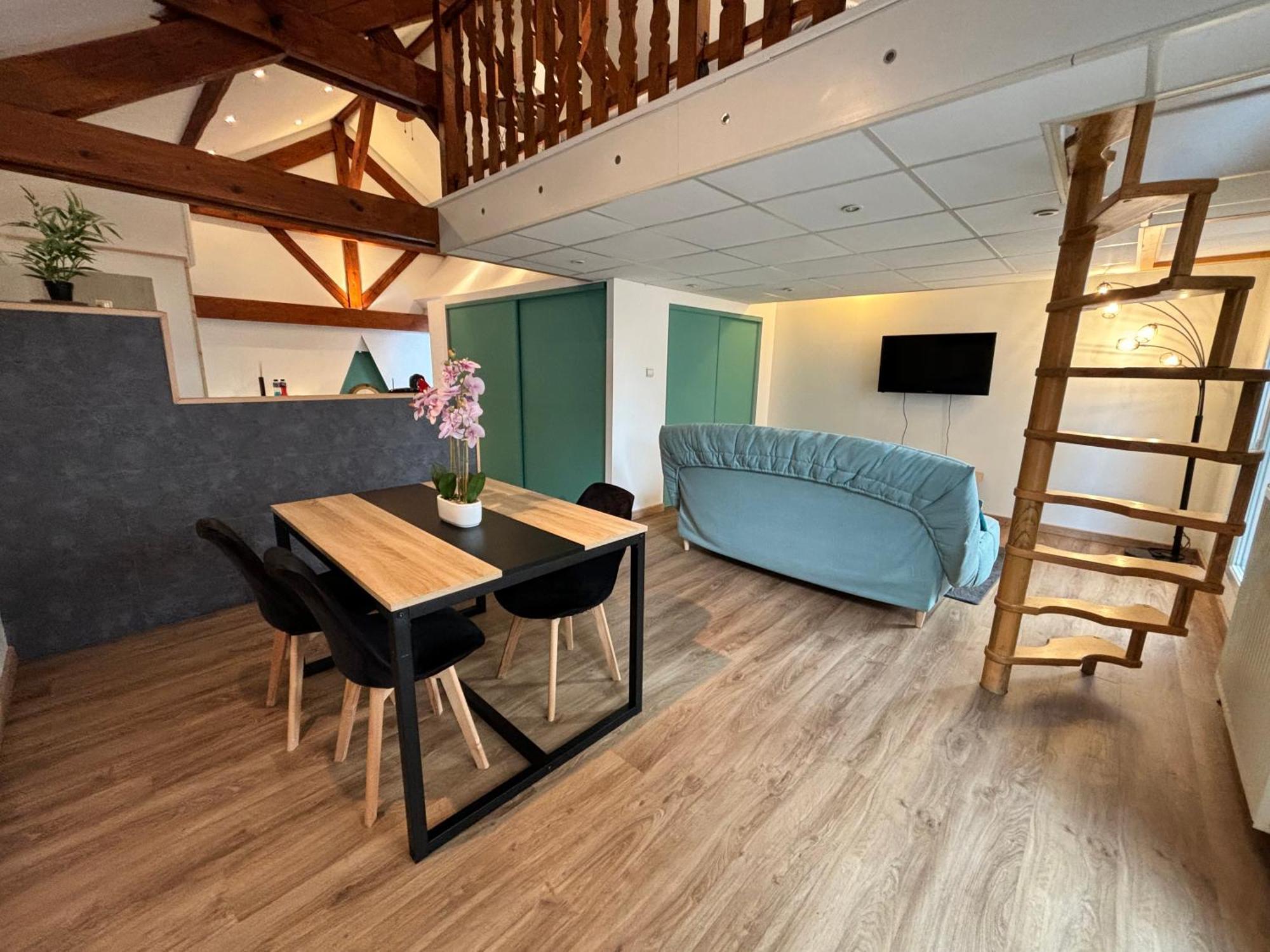 Mini-Loft, Terrasse 24M2, Internet Haut-Debit, Garage Prive Et Place De Parking Audincourt Exteriör bild